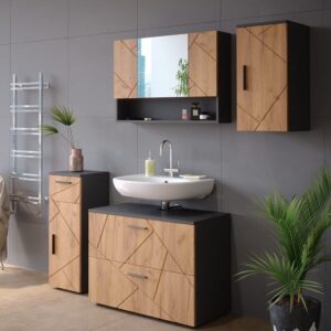 Goldkraft Eiche/Anthrazit 30 x 59cm