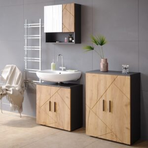 Goldkraft Eiche/Anthrazit 54 x 55cm