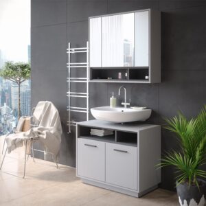 Grau/Anthrazit 80 x 72cm