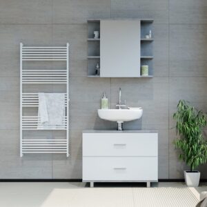 Beton/Weiß 80 x 60.8cm