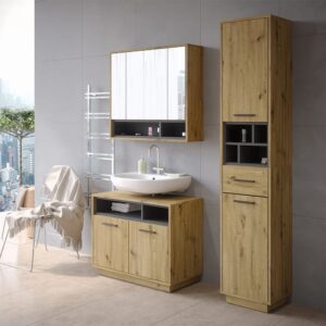 wohnli-moebel-suche-M24159888-1 Schublade Artisan Eiche/Anthrazit 38x190cm