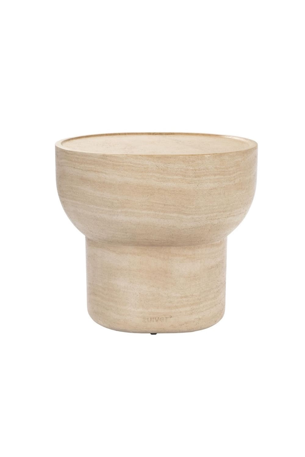 wohnli-moebel-suche-M24159998 Wohnli Möbelsuche - Ovaler Beistelltisch aus Beton in eleganter Travertin-Optik