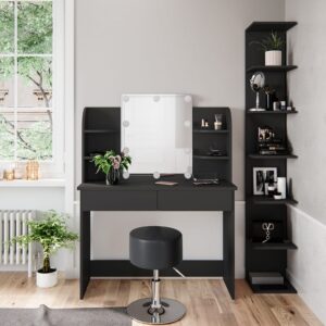 Wandregal  Schwarz 30x190cm 30x190x28cm Spanplatte Schwarz Vicco Möbel Wohnzimmermöbel Regale