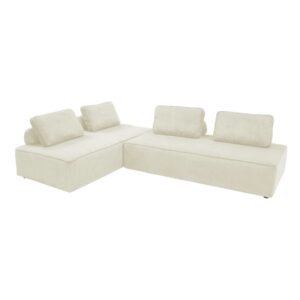 wohnli-moebel-suche-M24161677 Wohnli Möbelsuche - 2er-Set modulare 2-Sitzer Sofas mit Cordbezug cremefarben