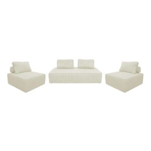 wohnli-moebel-suche-M24161680 Wohnli Möbelsuche - 2er-Set Sessel und 2-Sitzer Sofa mit Cordbezug cremefarben