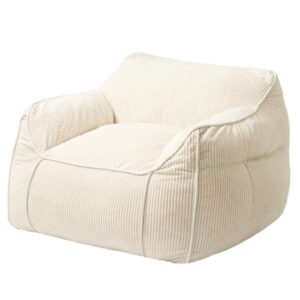 wohnli-moebel-suche-M24163830 Wohnli Möbelsuche - Pouf Sessel aus geripptem Samt 100x110 cm
