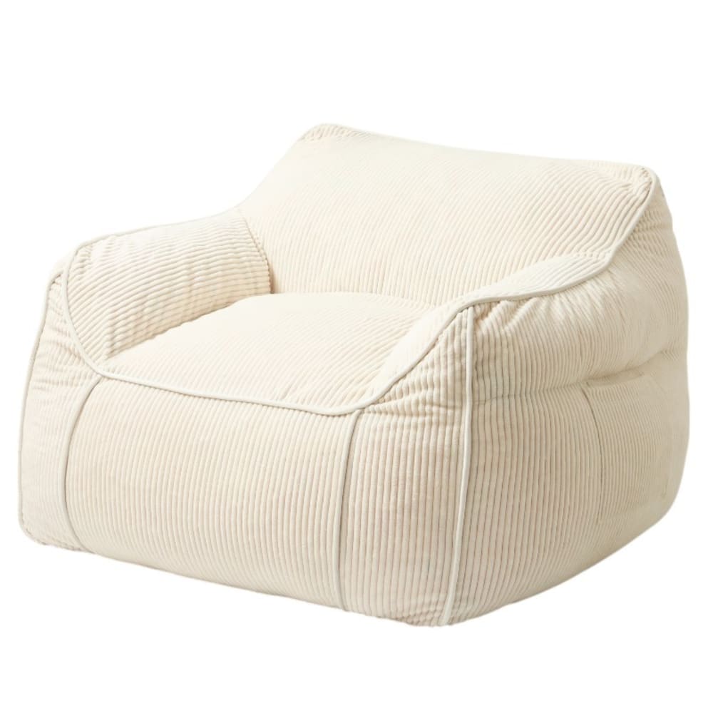 wohnli-moebel-suche-M24163830 Wohnli Möbelsuche - Pouf Sessel aus geripptem Samt 100x110 cm
