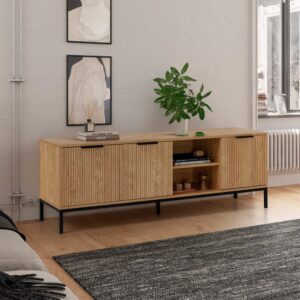wohnli-moebel-suche-M24164139-1 160x55x40cm Spanplatte Braun HOMN Möbel Wohnzimmermöbel TV-Möbel