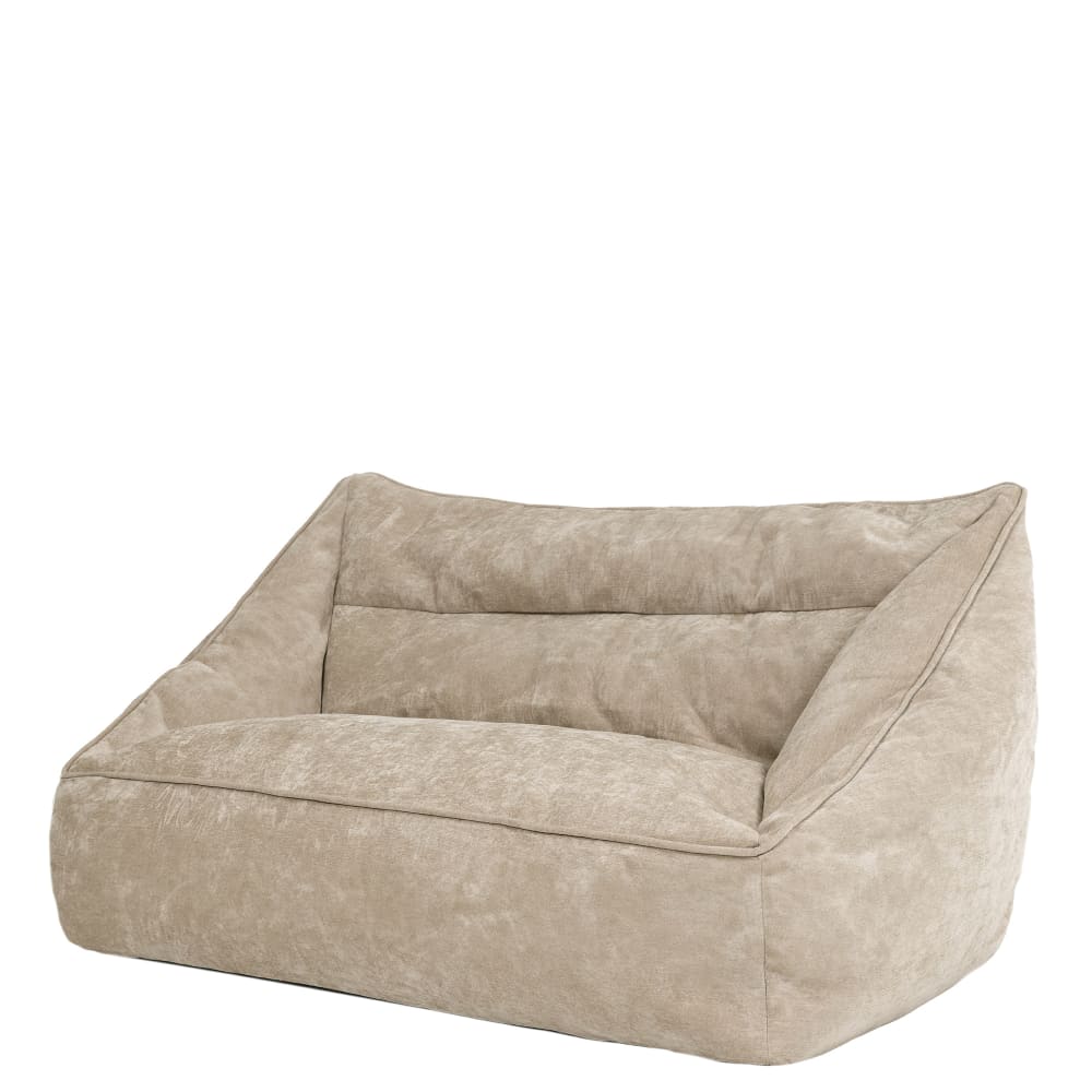 wohnli-moebel-suche-M24165156 Wohnli Möbelsuche - Sitzsack-Sessel riesiges Sitzsacksofa aus beigem Chenillestoff