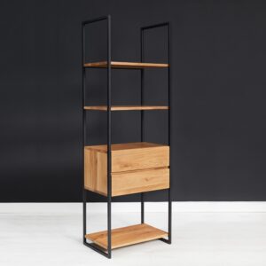 wohnli-moebel-suche-M24165346-1 Bücherregal aus massivem Holz 60 cm 40x180x60cm Holz Braun Danzz Möbel Wohnzimmermöbel Bücherregale