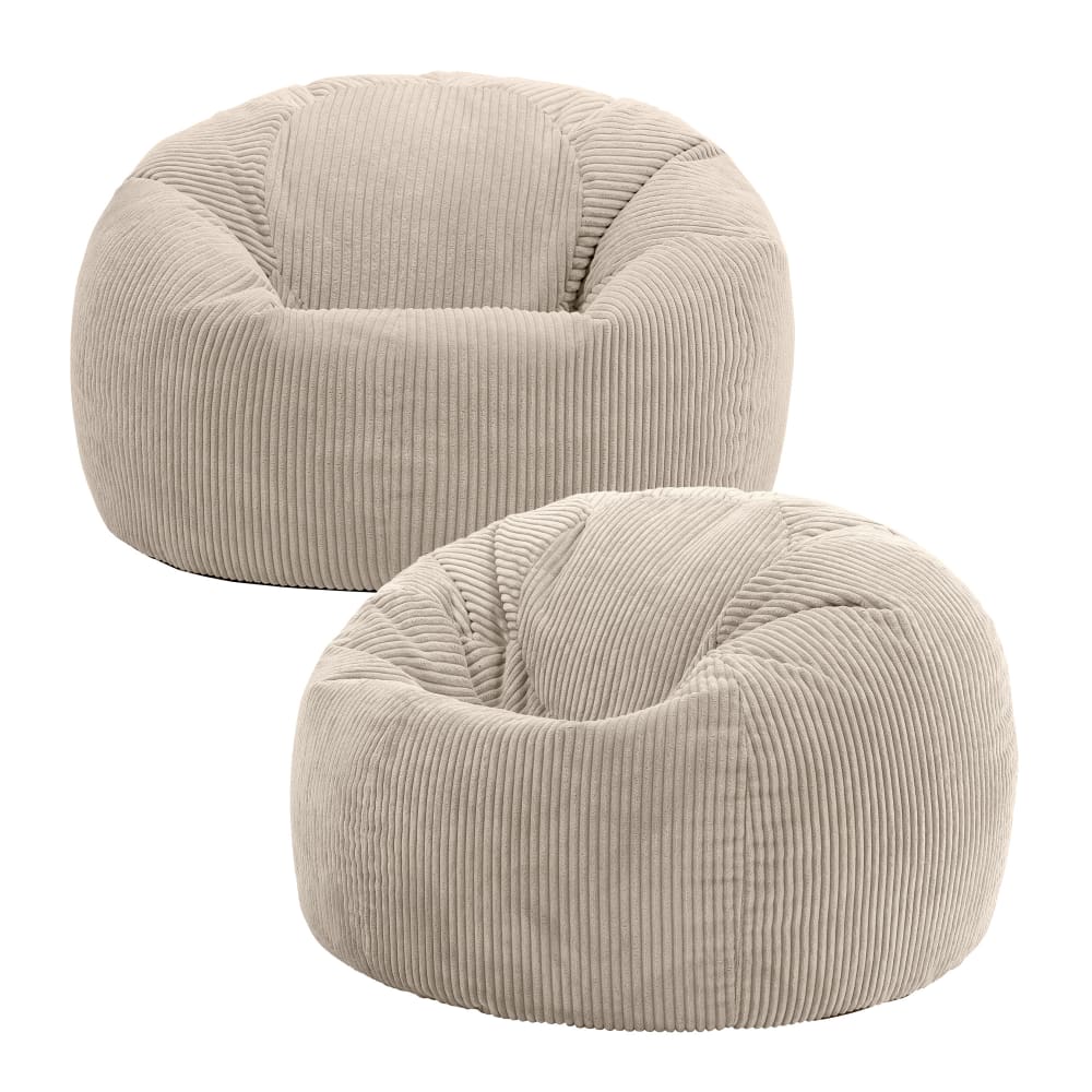wohnli-moebel-suche-M24166487 Wohnli Möbelsuche - 2er Set klassische Sitzsäcke BeanBag aus Cord