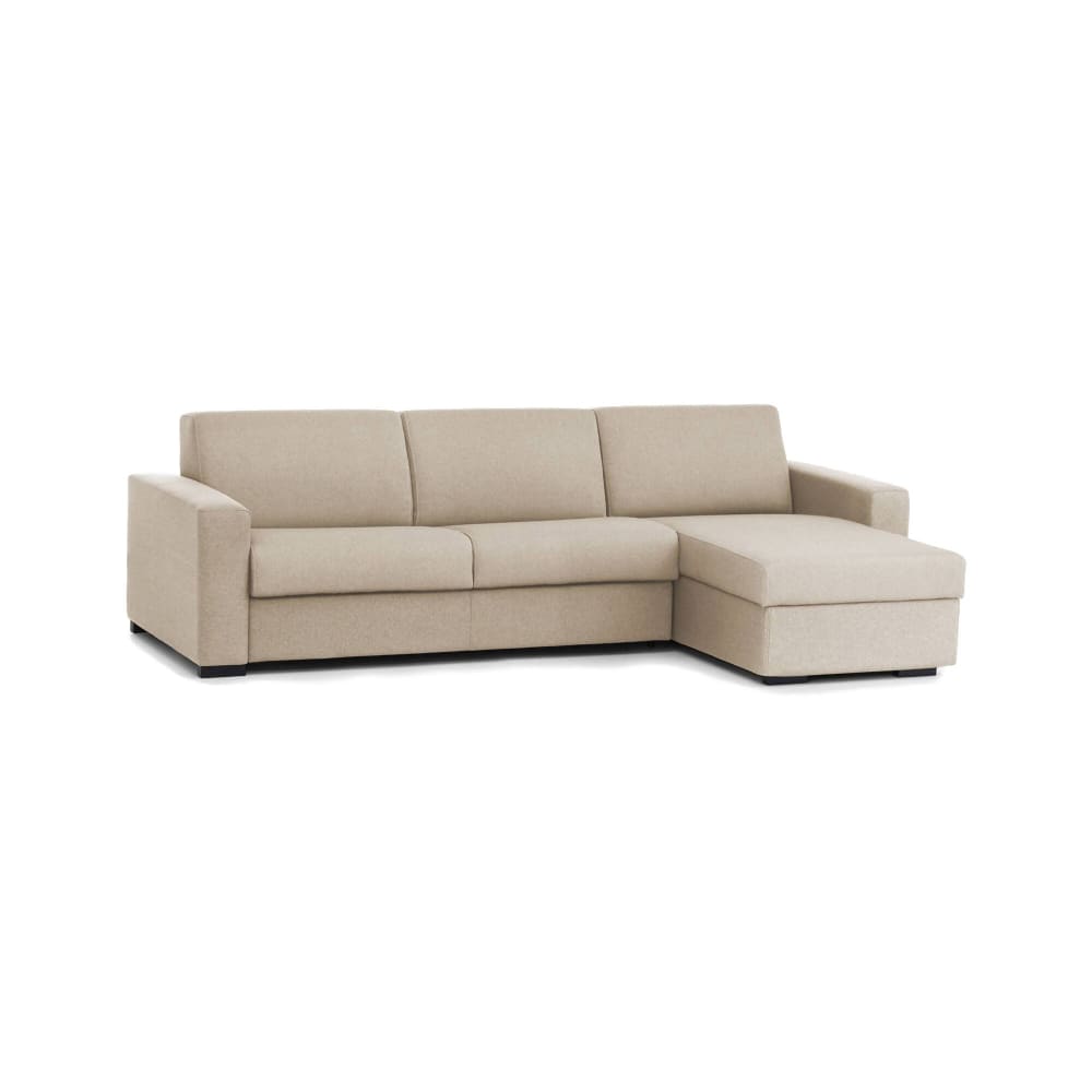 wohnli-moebel-suche-M24166544 Wohnli Möbelsuche - Schlafsofa mit Halbinsel aus beigem Stoff