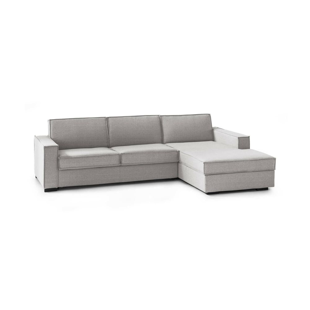 wohnli-moebel-suche-M24166657 Wohnli Möbelsuche - Schlafsofa mit Halbinsel aus grauem Stoff