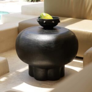 Couchtisch aus Suarholz 60x40 60x45x60cm Holz Schwarz Bazar Bizar Möbel Wohnzimmermöbel Couchtische