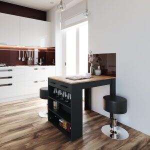 Anthrazit/Goldkraft Eiche 67 x 77.5 cm