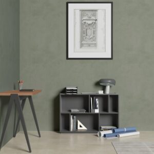 wohnli-moebel-suche-M24168821-1 Bücherregal aus Melamin in Graphit 80x119x32 cm 119x80x32cm Spanplatte Grau Herdasa Möbel Wohnzimmermöbel Bücherregale