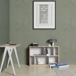 Bücherregal aus Melamin in Eiche und Weiß 80x119x32 cm 119x80x32cm Spanplatte Beige Herdasa Möbel Wohnzimmermöbel Bücherregale
