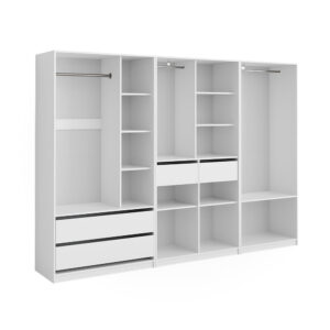 Wohnli Möbelsuche - Kleiderschrank 3er Set Weiß 280x200cm