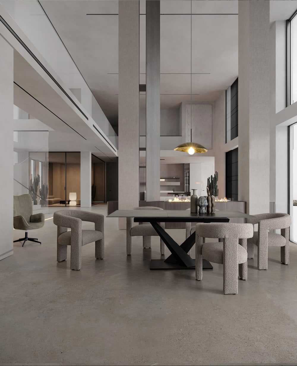 Ausziehbarer Tisch aus Stahl und Feinsteinzeug 160/200x90 cm 160x75x90cm Sandstein Schwarz Bizzotto Möbel Esszimmermöbel Esstische