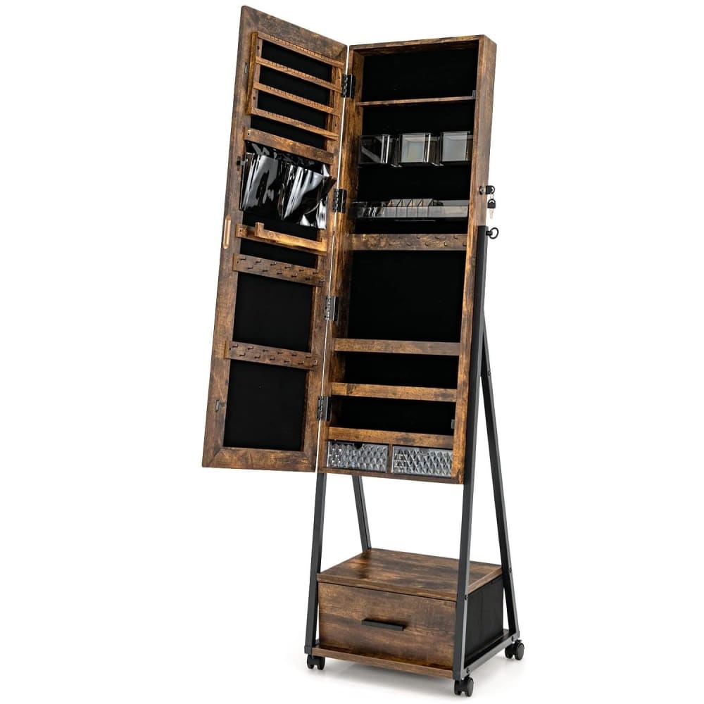 wohnli-moebel-suche-M24170410 Wohnli Möbelsuche - Schmuckschrank aus Holz 42x38x157cm