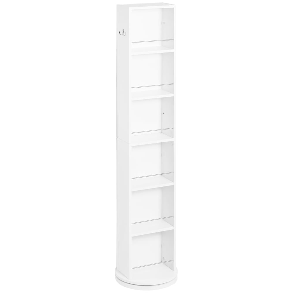 wohnli-moebel-suche-M24171454 Wohnli Möbelsuche - Drehbarer Badezimmer-Säulenschrank 36x36x171cm weiß
