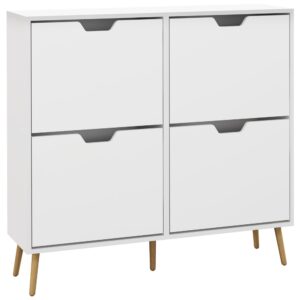 wohnli-moebel-suche-M24171481 Wohnli Möbelsuche - Skandinavischer 4-Tür-Schuhschrank mit 4 Fächern