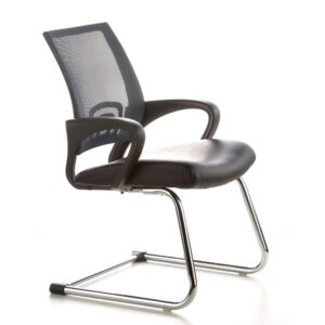 57x98x52cm Stoff Schwarz hjh OFFICE Sofas und Sessel Sessel, Poufs und Fußbänke Sessel