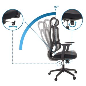 68x129x67cm Stoff Schwarz MyBuero Möbel Büromöbel Bürostühle