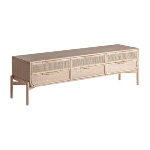 Fernsehschrank aus Eschenholz in hellbraun 170x40x50cm 170x50x40cm Holz Braun Kodu Möbel Wohnzimmermöbel TV-Möbel