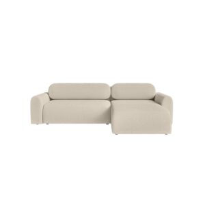 Wohnli Möbelsuche - Ecksofa aus weichem Stoff 4-Sitzer