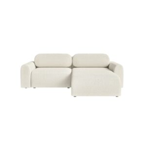 Wohnli Möbelsuche - Ecksofa aus weichem Stoff 3-Sitzer