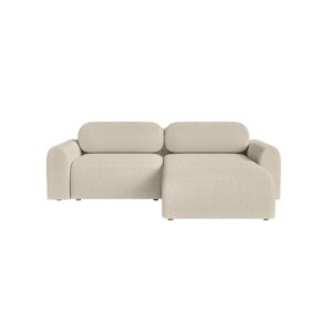 Wohnli Möbelsuche - Ecksofa aus weichem Stoff 3-Sitzer