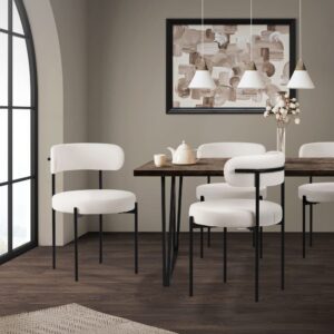 53x78x50cm Metall Weiß ML-Design Möbel Esszimmermöbel Stühle