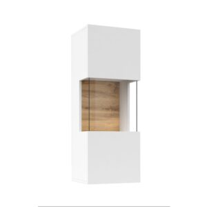 Wohnli Möbelsuche - Wandvitrine 1 Tür HDF Weiß
