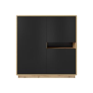 Mattschwarz und Holzoptik