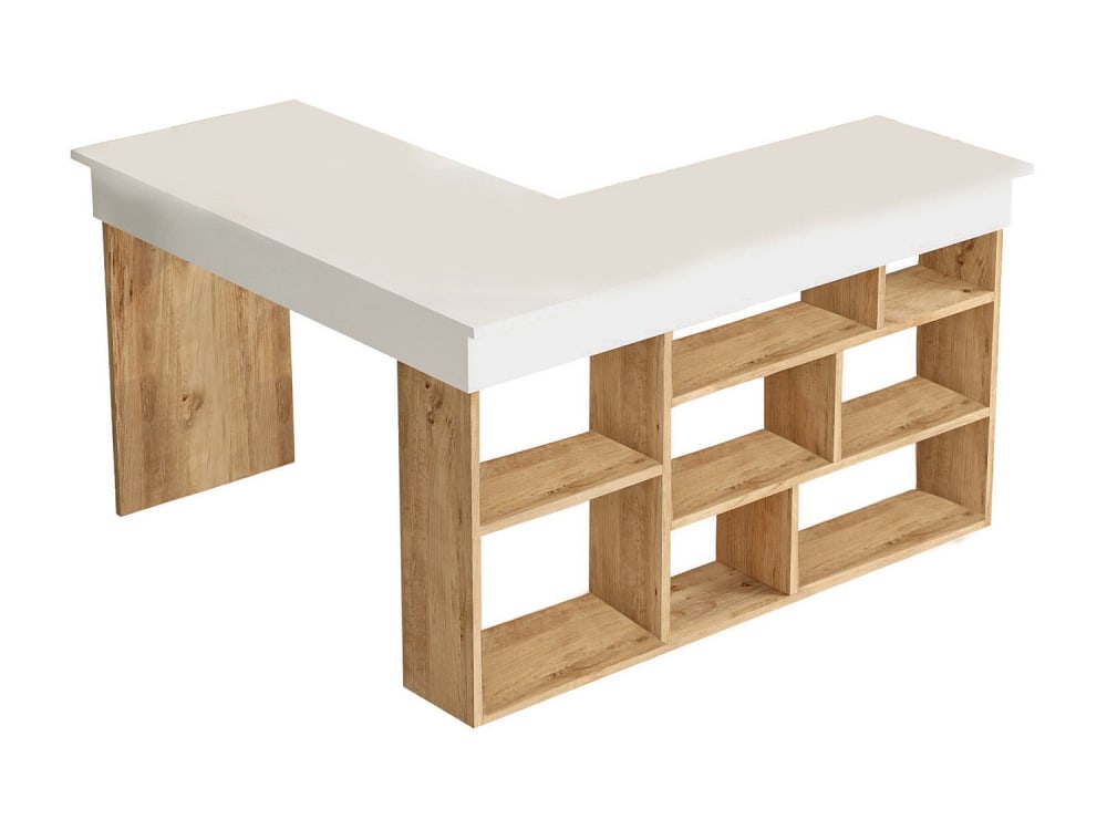 wohnli-moebel-suche-M24173590 Wohnli Möbelsuche - Schreibtisch mit Regalen in Holzoptik und Weiß