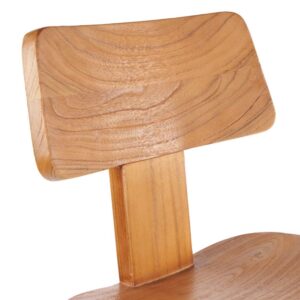 wohnli-moebel-suche-M24173672-1 Barhocker aus Teakholz 51x109x47cm Holz Beige Bazar Bizar Möbel Esszimmermöbel Barhocker