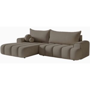 Wohnli Möbelsuche - Ecksofa mit Schlaffunktion und Samtbezug