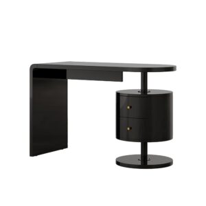 wohnli-moebel-suche-M24174677 Wohnli Möbelsuche - Schminktisch mit 2 Schubladen Schwarz Hochglanz 120x76cm