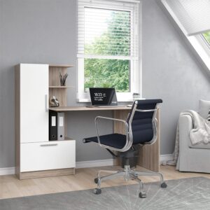 150x121x60cm Spanplatte Braun Vicco Möbel Büromöbel Schreibtische