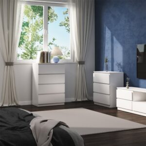 70x102x39cm Spanplatte Weiß Vicco Möbel Schlafzimmermöbel Kommoden