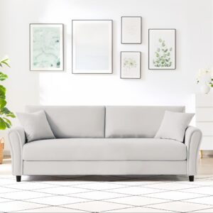 212x87x78cm Holz Weiß Concept Usine Sofas und Sessel Sofas 2-Sitzer-Sofas & 3-Sitzer-Sofas