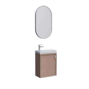wohnli-moebel-suche-M24176853 Wohnli Möbelsuche - Eichenwaschtisch-Unterschrank + Spiegel-Set