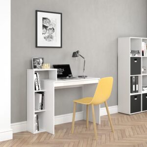 Schreibtisch  Weiß 110x91cm 110x91x40cm Spanplatte Weiß Vicco Möbel Büromöbel Schreibtische