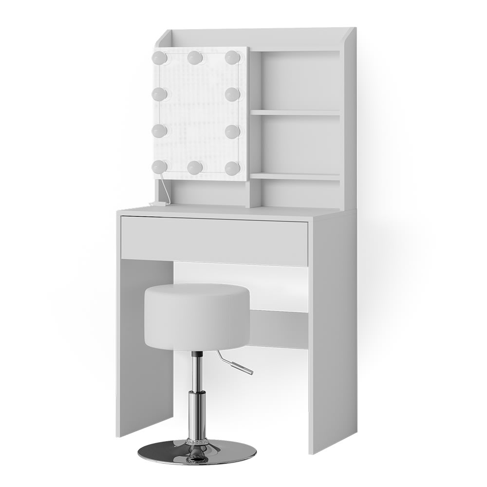 wohnli-moebel-suche-M24177451 Wohnli Möbelsuche - Schminktisch mit LED Beleuchtung und Hocker