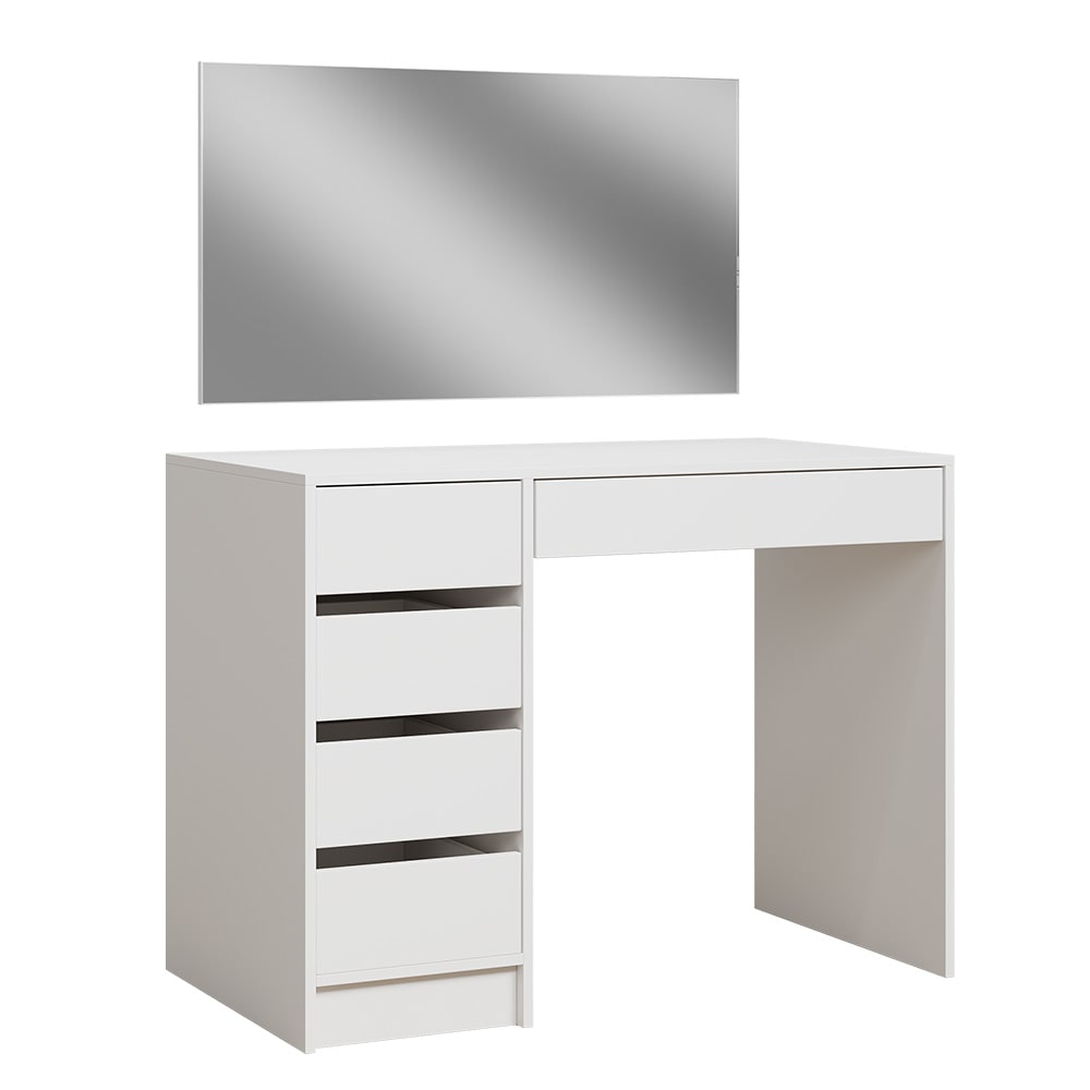 wohnli-moebel-suche-M24178076 Wohnli Möbelsuche - Schminktisch mit 5 Schubladen Weiß 100x75.5cm