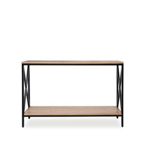 wohnli-moebel-suche-M24179311-1 Empfangskonsole im klassischen Stil mit Holzoptik braun 35x120x80cm Holz Braun Koketto Home Möbel Wohnzimmermöbel Konsolentische