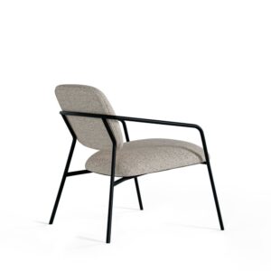 wohnli-moebel-suche-M24179329-1 Beistellsessel mit metallischen Beinen und Armlehnen taupé 53x74x70cm Metall Taupe Koketto Home Sofas und Sessel Sessel, Poufs und Fußbänke Sessel