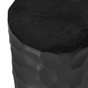 Moderner Beistelltisch aus Aluminium in Schwarzoptik 30x45x30cm Metall Schwarz Koketto Home Möbel Wohnzimmermöbel Beistelltische