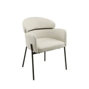 wohnli-moebel-suche-M24179378 Wohnli Möbelsuche - Gepolsterter Stuhl mit hoher Rückenlehne und Armlehnen beige